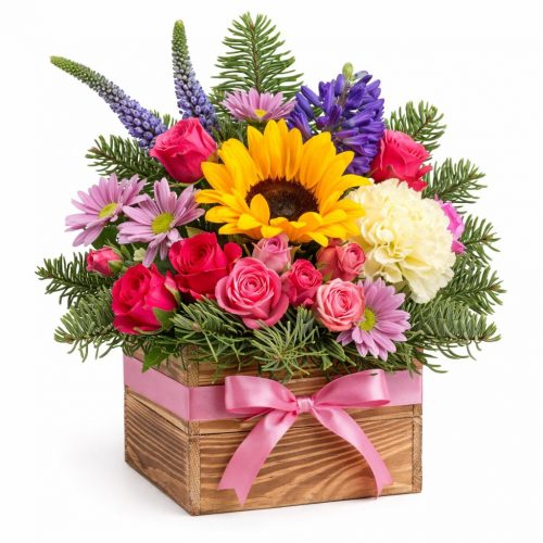 Ящик с цветами «Цветочная магия»