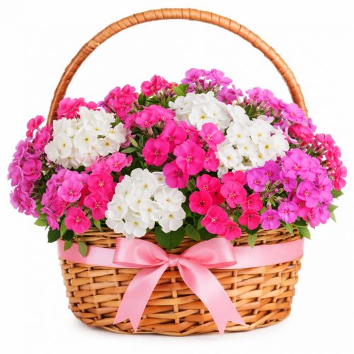 Цветочная композиция в корзине «Взрывной характер»