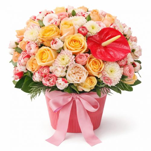 Цветочная композиция «Радужный фестиваль»