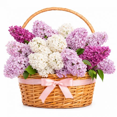 Корзина с цветами «Ягодный сад»