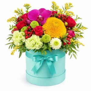 Цветы в коробке «Талисман»