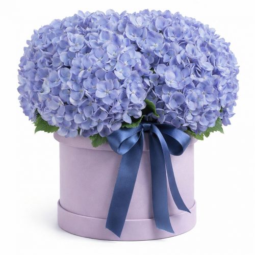 Цветы в коробке «Лавандовый сон»