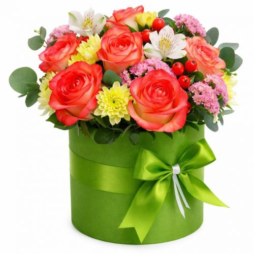 Цветы в коробке «Фелиция»