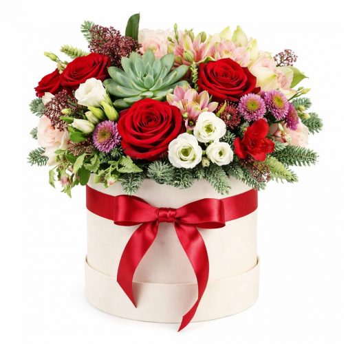 Цветы в коробке «Зимняя сказка»