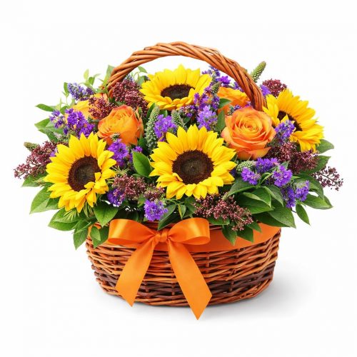 Цветочная композиция «Солнечный луч»