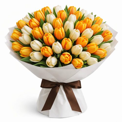 Букет из свежих цветов «Весенний акцент»