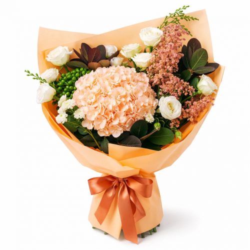 Букет цветов «Кремовый сон»