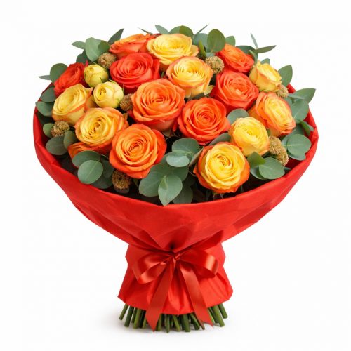 Букет цветов «Яблочный Шарм»