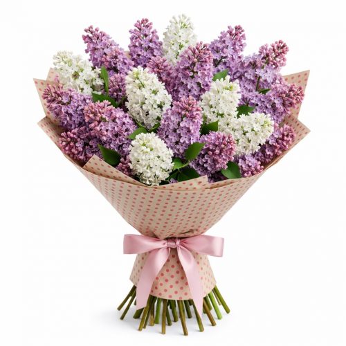Флористический букет «Сиреневая сказка»